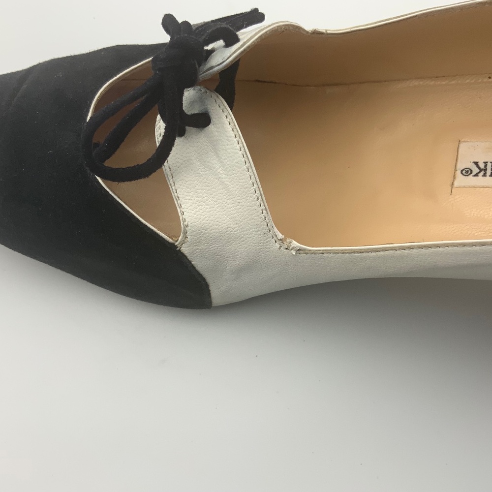 Manolo Blahnik Black and Silver Heels - Picture 8 of 8